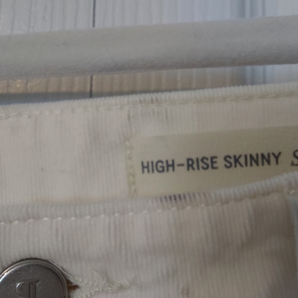 Pilcro and the Letterpress high rise skinny corduroy cream women's size … - Picture 6 of 7